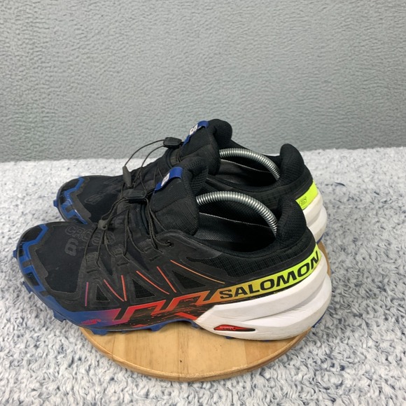 Salomon Speedcross 6 Sneakers Mens 12 Womens 13 Black/Surf The Web Shoes 472023‎ main image 5